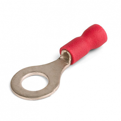 Наконечники кольцевые изолированные с ПВХ манжетой (НКИ) 1,5–4  красные (100 шт/уп) Промрукав