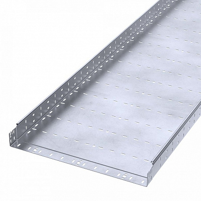Лоток перфорированный Профи INOX (AISI 316) 600х80х3000 (2,0 мм) (6 м/уп) Промрукав