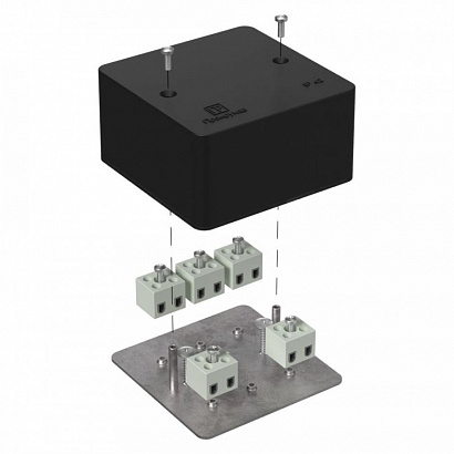 Коробка огнестойкая для кабель-канала 40-0460-FR2.5-10 Е15-Е120 RAL9005 85х85х45 (44 шт/кор) Промрукав