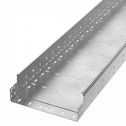 Лоток перфорированный Профи INOX (AISI 304) 300х100х6000 (2,0 мм) (12 м/уп) Промрукав
