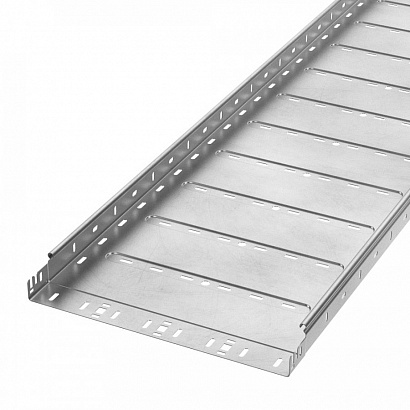 Лоток перфорированный Профи INOX (AISI 304) 400х50х6000 (1,2 мм) (12 м/уп) Промрукав