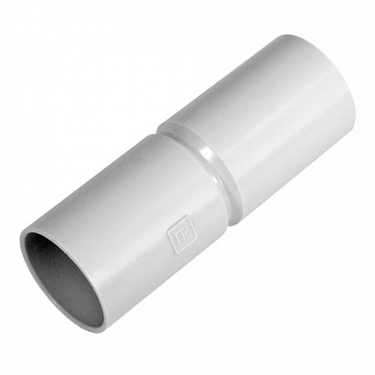 Патрубок-муфта d32 мм безгалогенная (HF) атмосферостойкая серая (36шт/324шт уп/кор) Промрукав