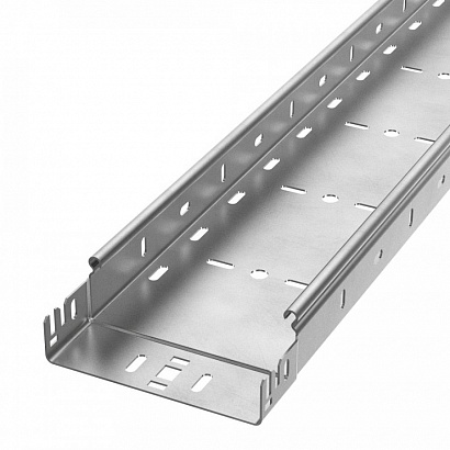 Лоток перфорированный Профи INOX (AISI 304) 150х50х3000 (1,2 мм) (6 м/уп) Промрукав