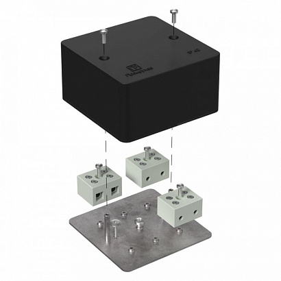 Коробка огнестойкая для кабель-канала 40-0460-FR10.0-6 Е15-Е120 RAL9005 85х85х45 (44 шт/кор) Промрукав