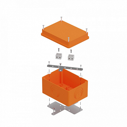 Коробка огнестойкая для о/п 40-0351-FR1.5-4 E15-E120 RAL2003 150х110х90 (6 шт/кор) Промрукав